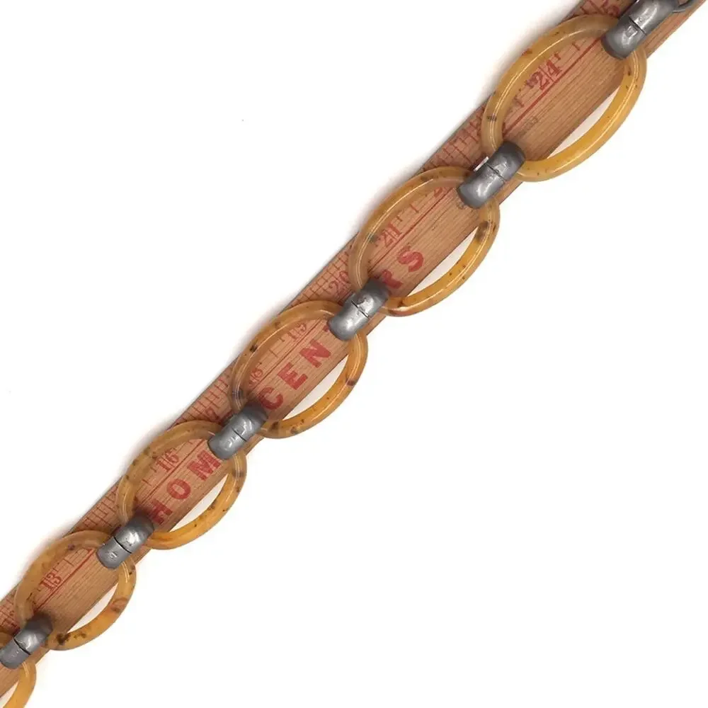 Chico’s faux tortoiseshell links belt acrylic